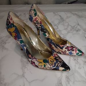 BCBGIRLS satin stiletto heels
